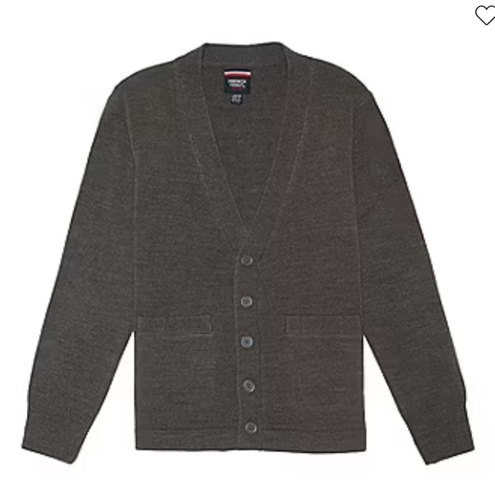 French Toast Childrens V Neck Long Sleeve Cardigan size L 10/12